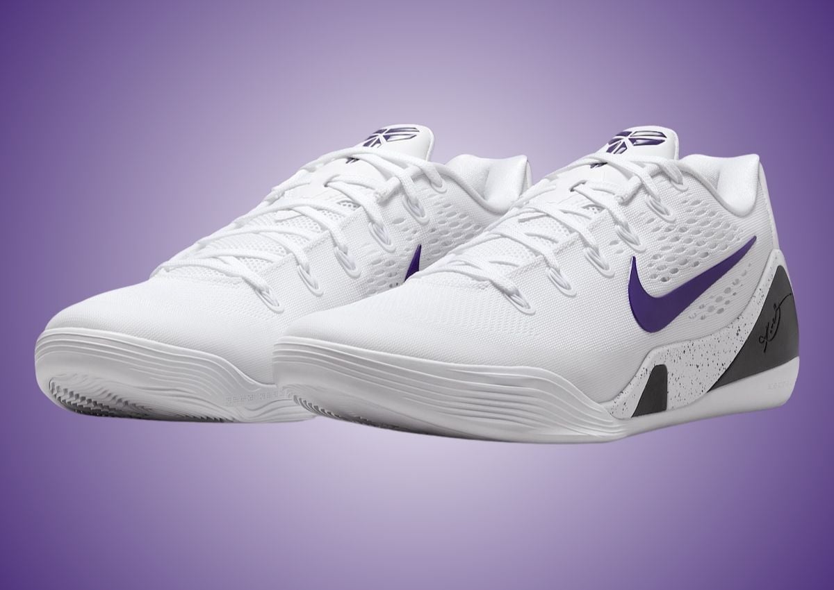 Nike Kobe 9 EM Low Protro White Court Purple IH1401-100 | SneakerFiles