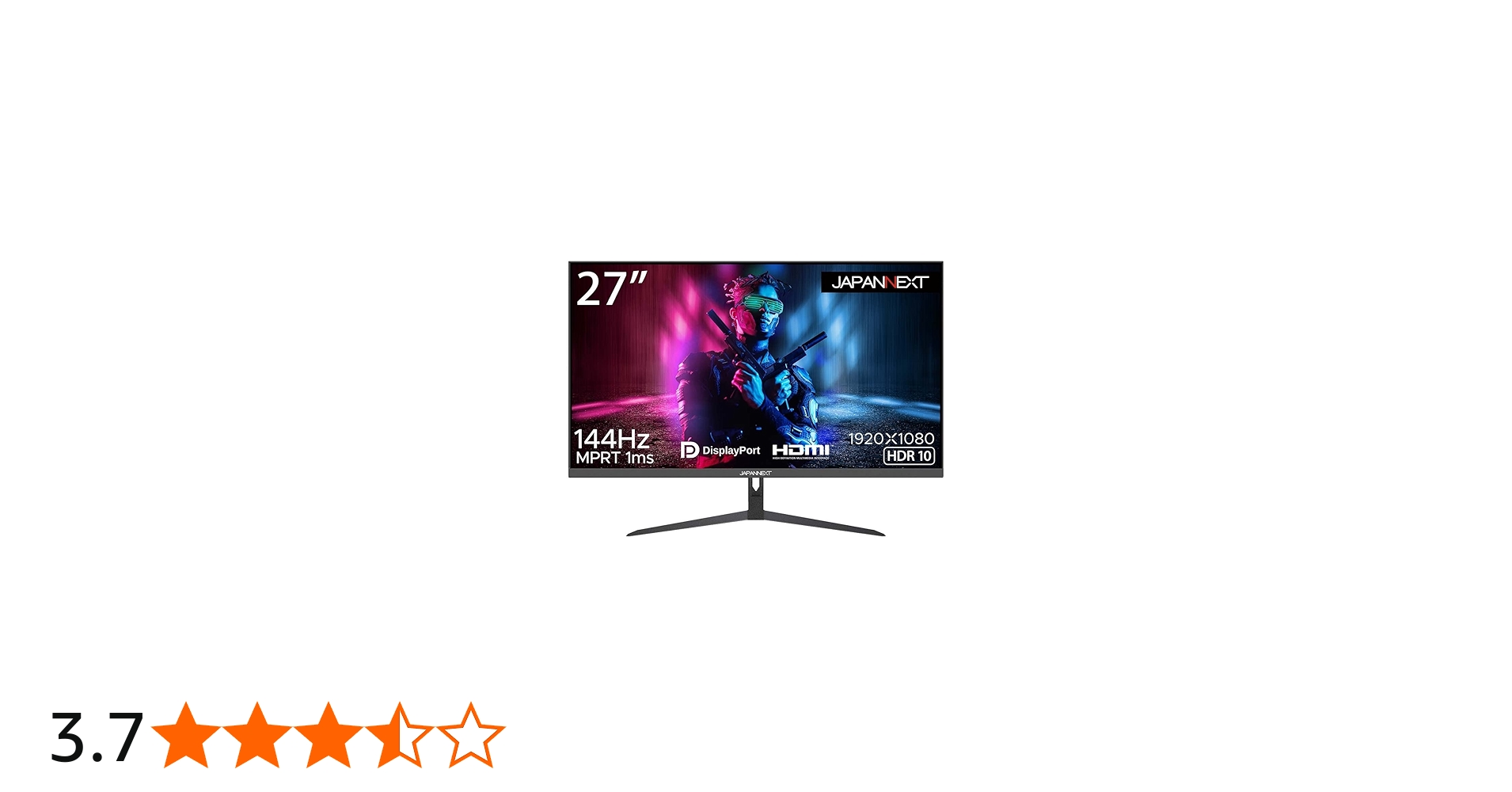 Amazon.co.jp: JAPANNEXT 27インチ ゲーミングモニター 144Hz 1ms フル