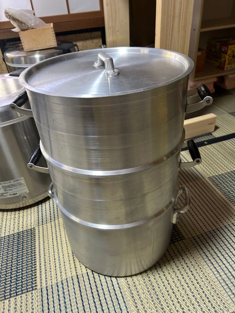 蒸し器　　業務用 株式会社飯田製作所 1・2袋用蒸練機（ジャケット式・タッチパネル