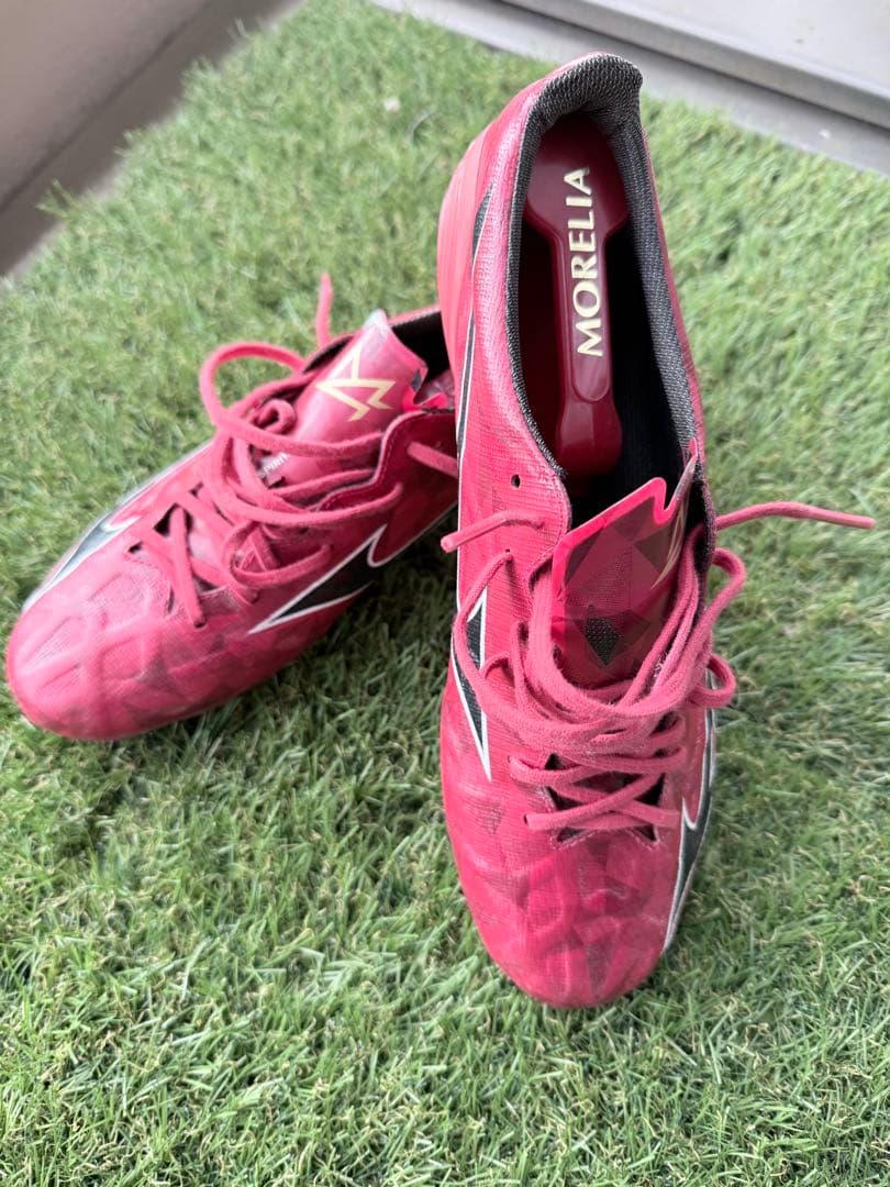 Mizuno Morelia アルファ　赤 サッカーシューズ ミズノアルファII JAPAN(サッカー／フットボール)|P1GA256060|シューズ